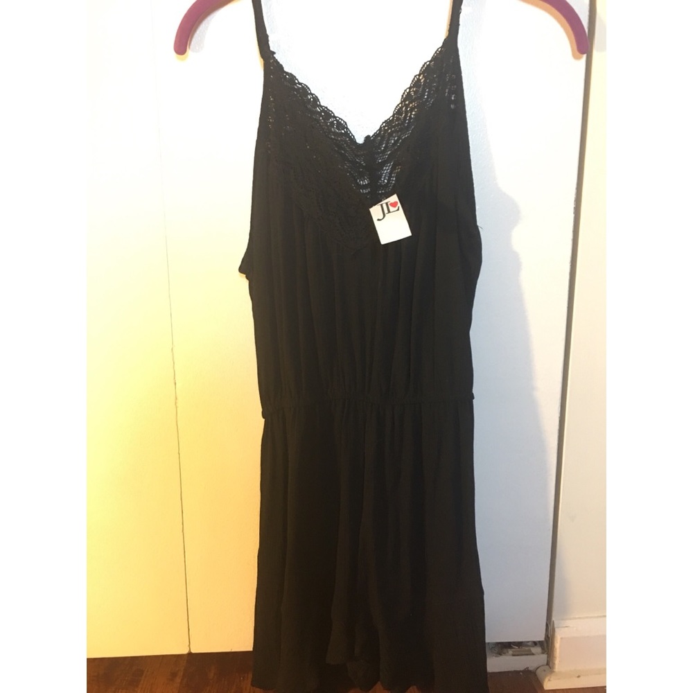 Black Lace Romper